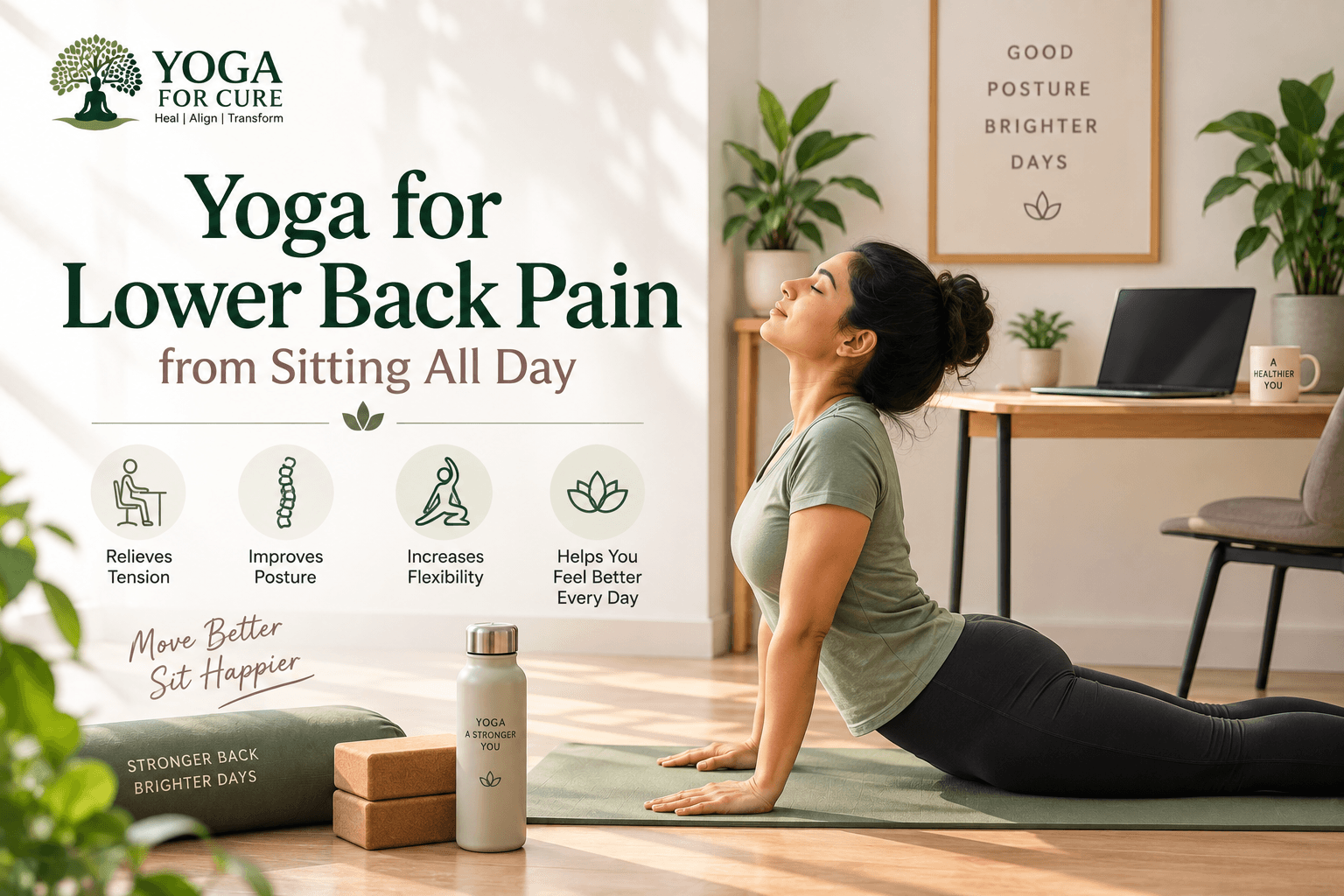 Yoga for Lower Back Pain from Sitting All Day
